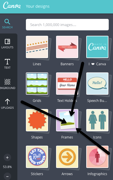 Canva Frames