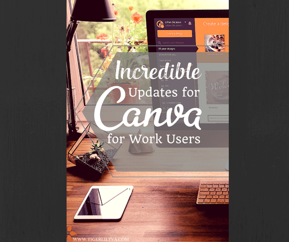 Featured Image. incredible updates for canva for work users
